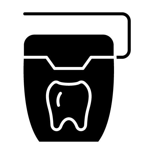 Dental Floss Glyph Icon