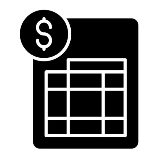 Tax Glyph Icon | Investing