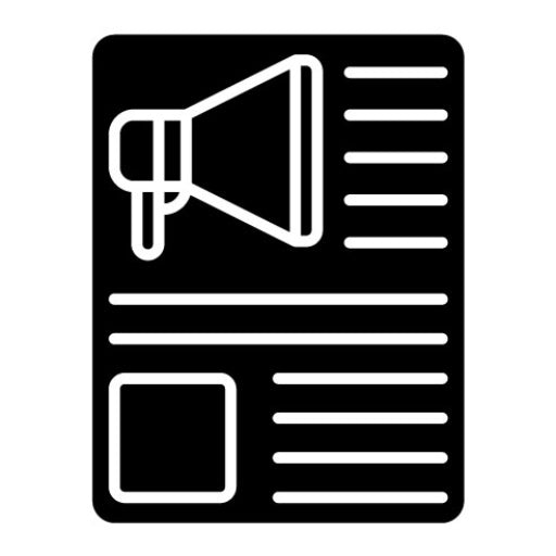 Advertorial Glyph Icon