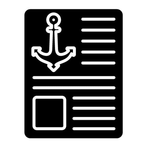 Anchor Text Glyph Icon