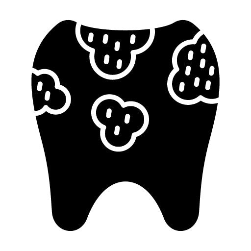 Tooth Decayed Glyph Icon