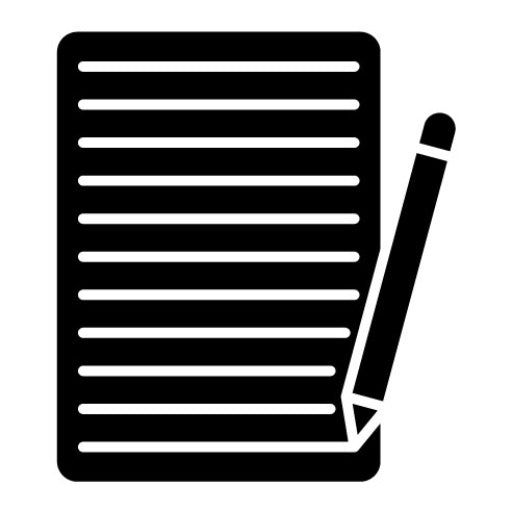 Writing Glyph Icon | Copywriting