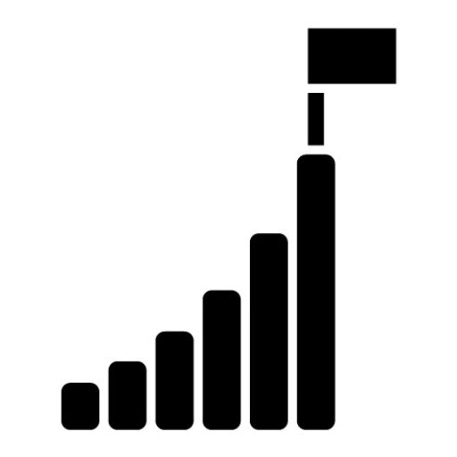 Goal Glyph Icon | Copywriting
