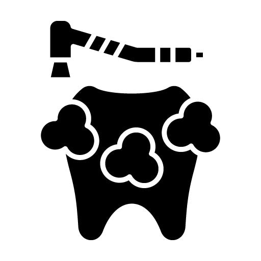 Dental Cleaning Glyph Icon