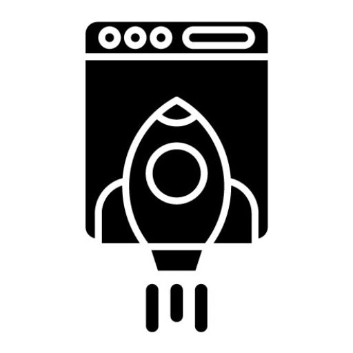 Landing Page Glyph Icon | Copywriting