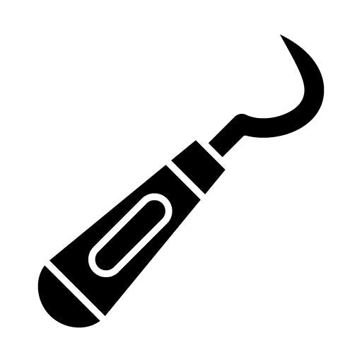 Dental Probe Glyph Icon