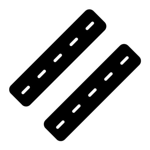 Strap Line Glyph Icon