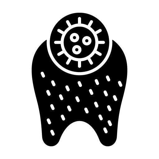 Tooth Infection Glyph Icon