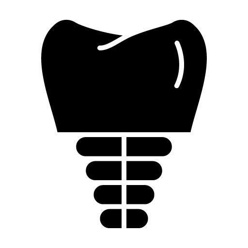 Dental Implant Glyph Icon