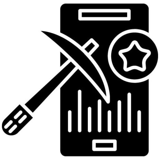 Urban Mining Glyph Icon