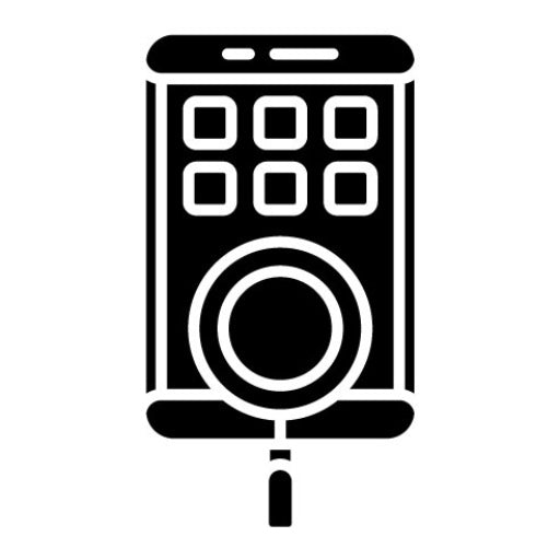 Social Media Audit Glyph Icon