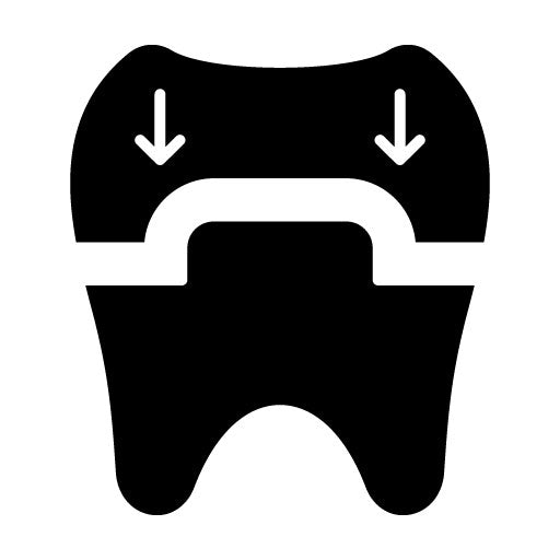 Dental Crown Glyph Icon