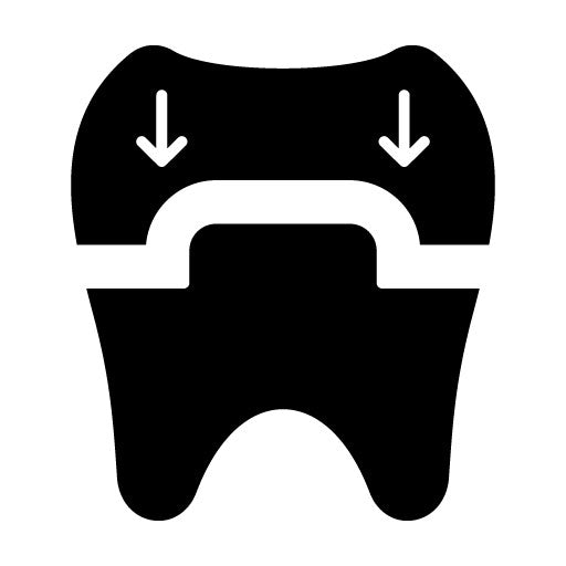 Dental Crown Glyph Icon