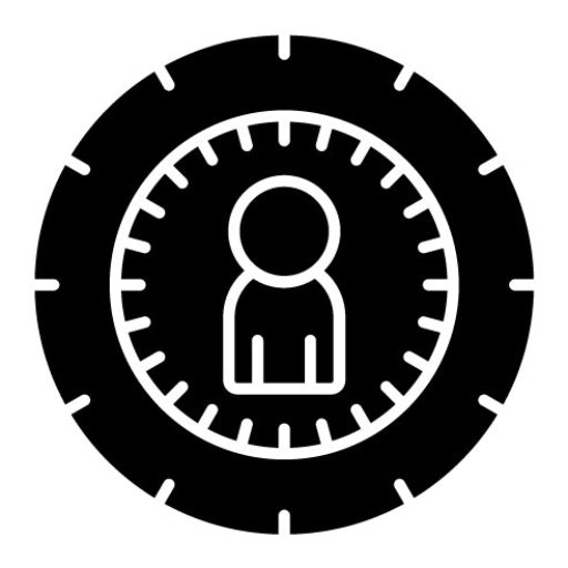 Target Audience Glyph Icon | Social Media Agency