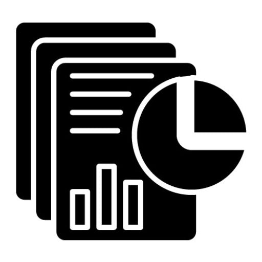 Analytics Reporting Glyph Icon