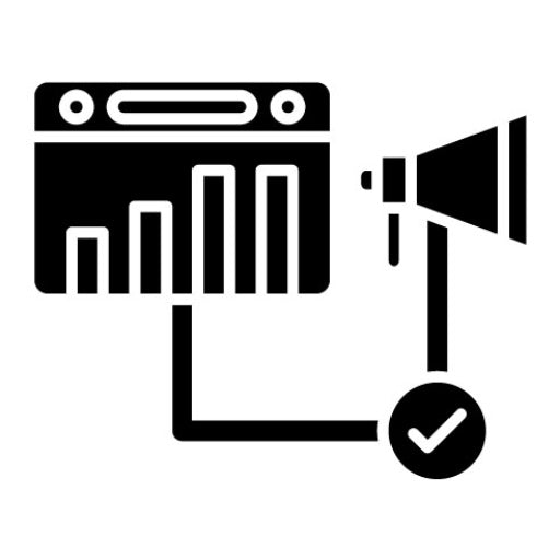 Average Position Glyph Icon | Social Media Agency