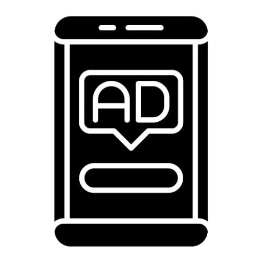 Ad Buying Glyph Icon