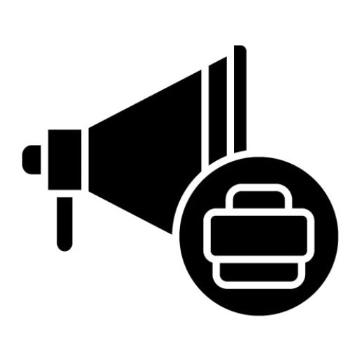 Advertising Career Glyph Icon