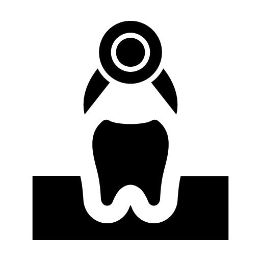 Tooth Extraction Glyph Icon