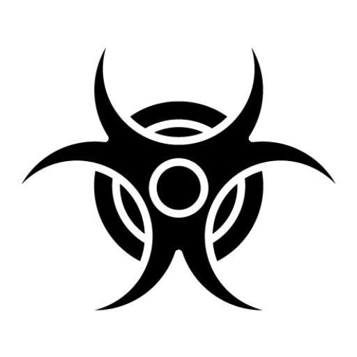 Bio Hazard Glyph Icon