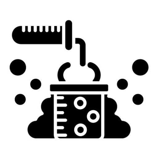 Chemical Reaction Glyph Icon