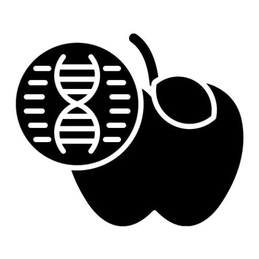 Genetic Modification Food Glyph Icon