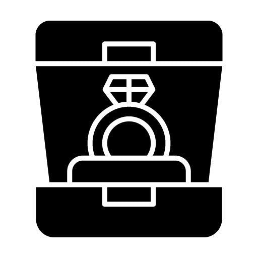 Wedding Ring Glyph Icon