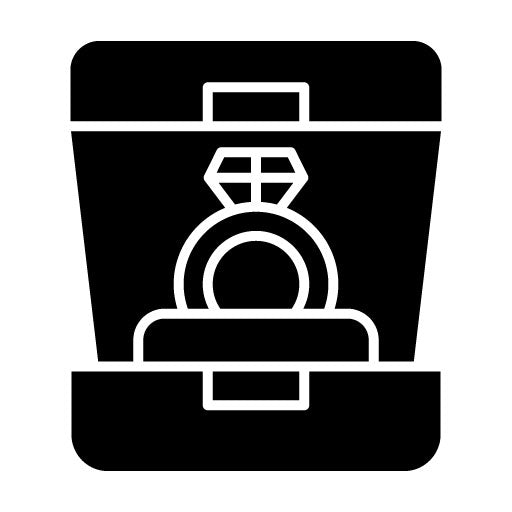 Wedding Ring Glyph Icon | Wedding