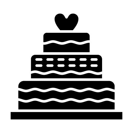 Wedding Cake Glyph Icon