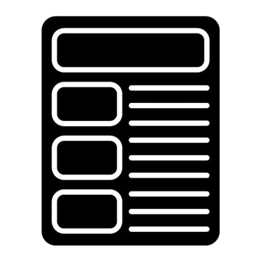 Content Glyph Icon | Influencer Marketing