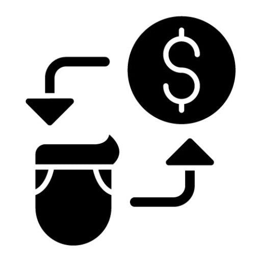 Cost Per Acquisition Glyph Icon