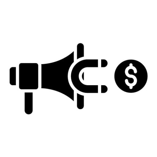 Cost Per Lead Glyph Icon