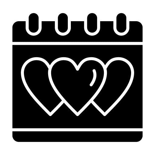 Wedding Date Glyph Icon