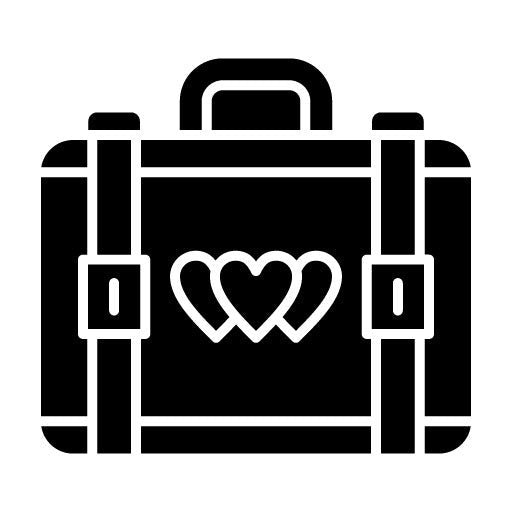 Suitcase Glyph Icon | Wedding