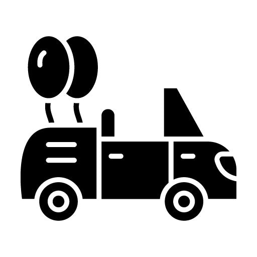 Wedding Car Glyph Icon