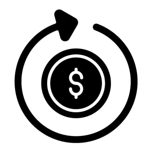 Return On Investment Glyph Icon | Influencer Marketing