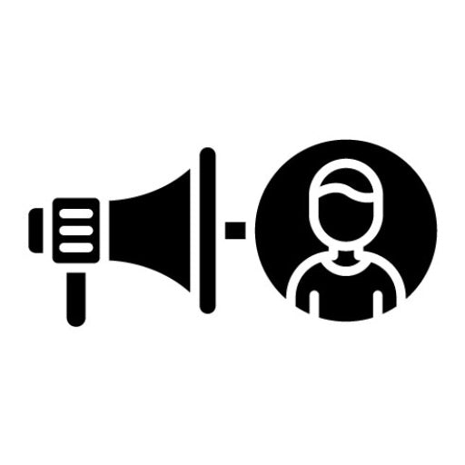Social Reach Glyph Icon