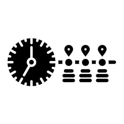 Timeline Glyph Icon | Influencer Marketing