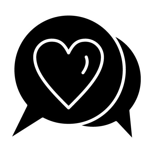 Wedding Chat Glyph Icon