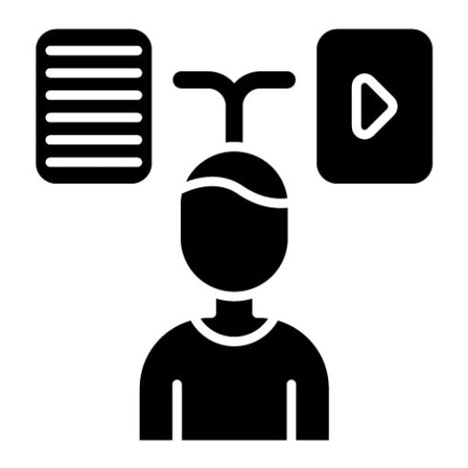 User Generated Content Glyph Icon