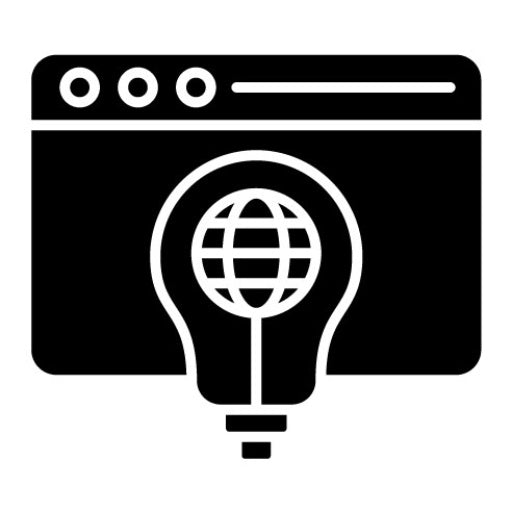 Website Solutions Glyph Icon