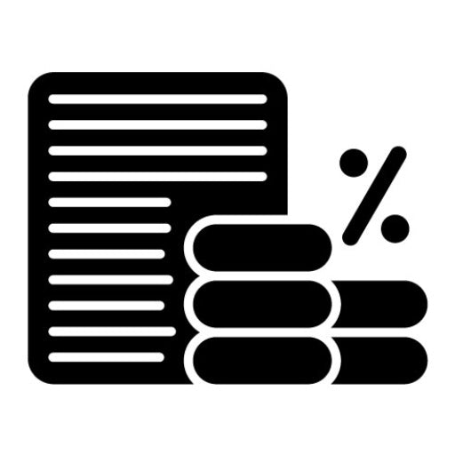 Sales Commission Glyph Icon | Digital Marketing
