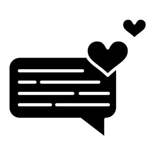 User Reviews Glyph Icon | Digital Marketing