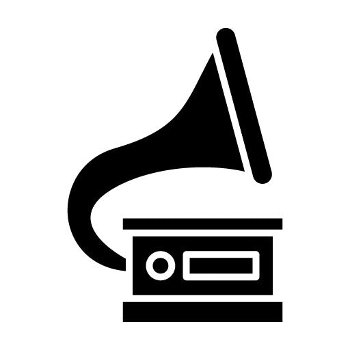 Gramophone Glyph Icon