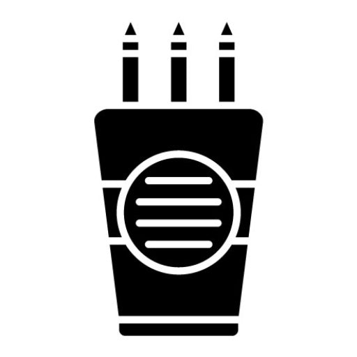 Snackable Content Glyph Icon