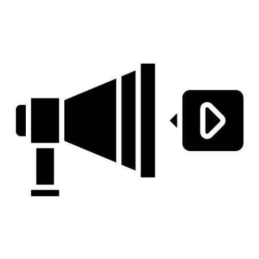 Social Campaign Glyph Icon