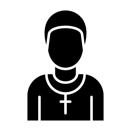 Pastor Glyph Icon