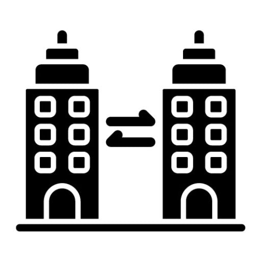 B2B Glyph Icon