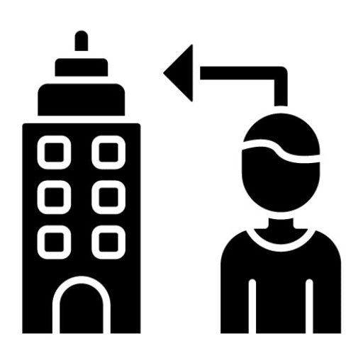 B2C Glyph Icon