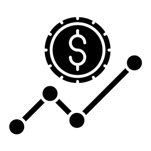 Revenue Glyph Icon | Digital Nomad